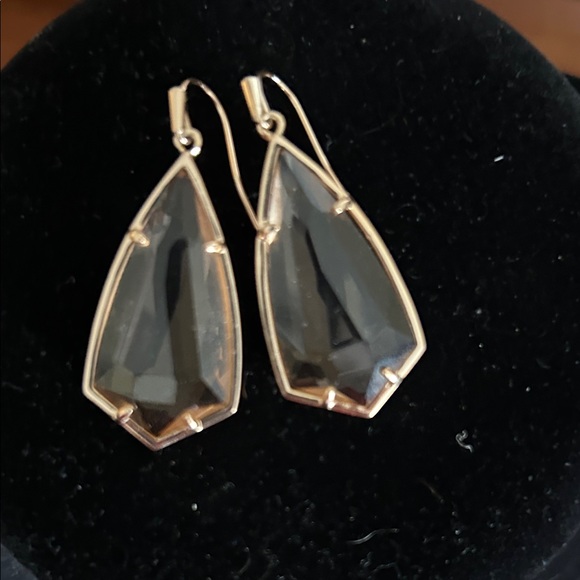 Kendra Scott Gold and rose clear Geometric Earrings - Picture 5 of 5